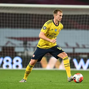 Rob Holding in Action: Arsenal vs. Aston Villa (2019-20 Premier League)