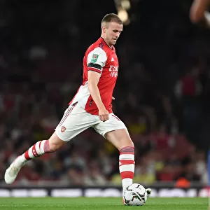 Rob Holding in Action: Arsenal's Defensive Masterclass vs. AFC Wimbledon
