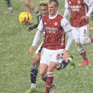 Rob Holding in Action: Arsenal's Defensive Battle at West Bromwich Albion, Premier League 2020-21