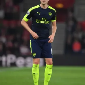 Rob Holding in Action: Southampton vs Arsenal, Premier League 2016-17