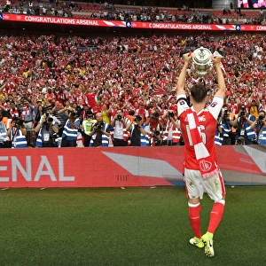 Rob Holding Amidst Jubilant Arsenal Fans: FA Cup Victory Celebration (vs. Chelsea, 2017)