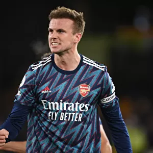 Rob Holding's Jubilant Moment: Arsenal's Victory over Wolverhampton Wanderers in the Premier League