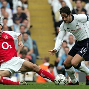 Robert Pires (Arsenal) Jamie Redknapp (Tottenham). Tottenham Hotspur v Arsenal