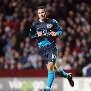 Robin van Persie: In Action for Arsenal Against Aston Villa, Premier League 2011-12