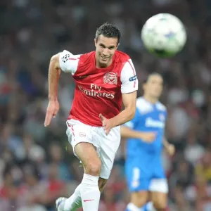 Robin van Persie in Action: Arsenal vs. Olympiacos, UEFA Champions League 2011-12