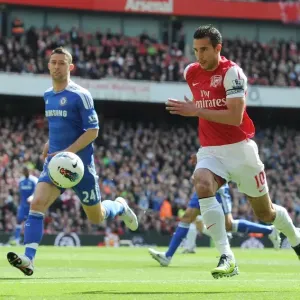 Robin van Persie in Action: Arsenal vs. Chelsea, Premier League 2011-12 Robin van Persie in Action: Arsenal vs. Chelsea, Premier League 2011-12