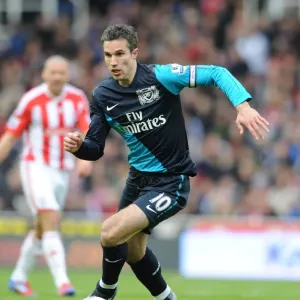 Robin van Persie in Action: Arsenal vs. Stoke City, Premier League 2011-12