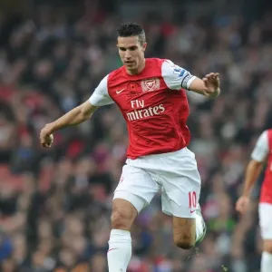 Robin van Persie: In Action for Arsenal Against West Bromwich Albion, Premier League 2011-12