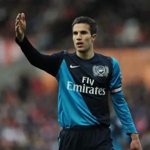 Robin van Persie in Action: Stoke City vs Arsenal, Premier League 2011-12
