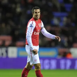 Robin van Persie in Action: Wigan Athletic vs. Arsenal, Premier League 2011-12
