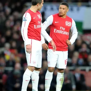 Robin van Persie and Alex Oxlade-Chamberlain (Arsenal). Arsenal 1: 2 Manchester United Robin van Persie and Alex Oxlade-Chamberlain (Arsenal). Arsenal 1: 2 Manchester United