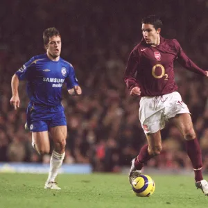 Robin van Persie (Arensal) Joe Cole (Chelsea). Arsenal 0: 2 Chelsea