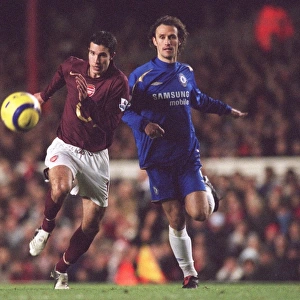 Robin van Persie (Arensal) Ricardo Carvalho (Chelsea). Arsenal 0: 2 Chelsea