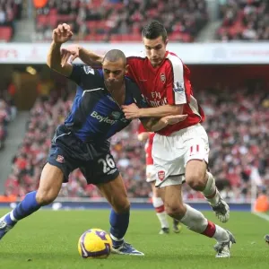 Robin van Persie (Arsenal) Anton Ferdinand (Sunderland) Robin van Persie (Arsenal) Anton Ferdinand (Sunderland)