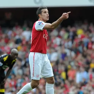 Robin van Persie (Arsenal). Arsenal 3: 0 Bolton Wanderers. Barclays Premier League Robin van Persie (Arsenal). Arsenal 3: 0 Bolton Wanderers. Barclays Premier League