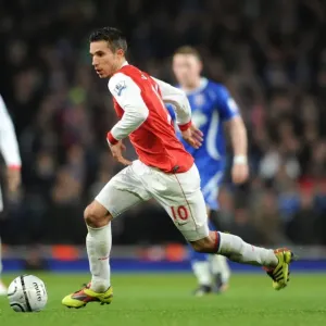 Robin van Persie (Arsenal). Arsenal 3: 0 Ipswich Town. Carling Cup, semi final 2nd leg Robin van Persie (Arsenal). Arsenal 3: 0 Ipswich Town. Carling Cup, semi final 2nd leg