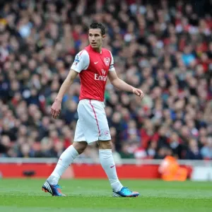 Robin van Persie (Arsenal). Arsenal 3: 3 Norwich City. Barclays Premier League
