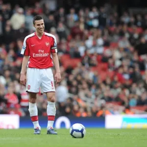 Robin van Persie (Arsenal). Arsenal 4: 0 Fulham, Barclays Premier League Robin van Persie (Arsenal). Arsenal 4: 0 Fulham, Barclays Premier League