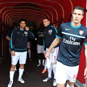 Robin van Persie: Arsenal Captain Before Arsenal vs Aston Villa, Premier League 2011-12