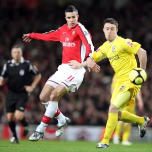 Robin van Persie (Arsenal) Chris Burke (Cardiff)