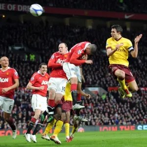 Robin van Persie (Arsenal) Chris Smalling and Wayne Rooney (Man Utd). Manchester United 2