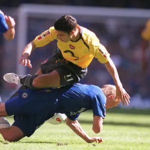 Robin van Persie (Arsenal) Damien Duff (Chelsea). Arsenal 1: 2 Chelsea