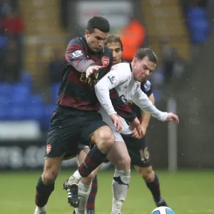 Robin van Persie (Arsenal) Danny Guthrie (Bolton) Robin van Persie (Arsenal) Danny Guthrie (Bolton)