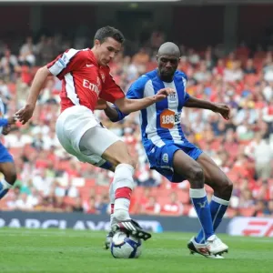Robin van Persie (Arsenal) Emmerson Boyce (Wigan)