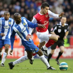 Robin van Persie (Arsenal) Emmerson Boyce (Wigan)