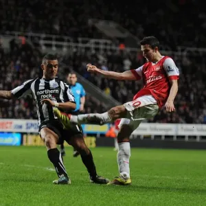 Print of Robin van Persie's disallowed goal at St James Park