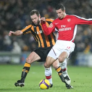 Robin van Persie (Arsenal) Ian Ashbee (Hull)