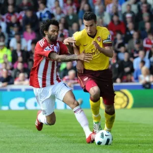 Robin van Persie (Arsenal) Jermaine Pennant (Stoke). Stoke City 3: 1 Arsenal