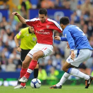 Robin van Persie (Arsenal) Joleon Lescott (Everton) Robin van Persie (Arsenal) Joleon Lescott (Everton)