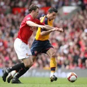 Robin van Persie (Arsenal) Jonny Evans (Man United) Robin van Persie (Arsenal) Jonny Evans (Man United)