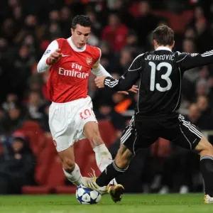 Robin van Persie Print, Arsenal vs Partizan Belgrade UEFA Champions League Robin van Persie Print, Arsenal vs Partizan Belgrade UEFA Champions League
