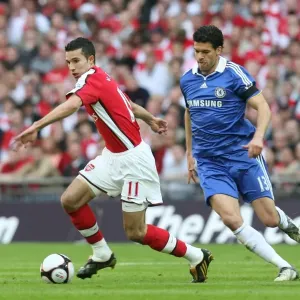 Robin van Persie (Arsenal) Michael Ballack (Chelsea) Robin van Persie (Arsenal) Michael Ballack (Chelsea)