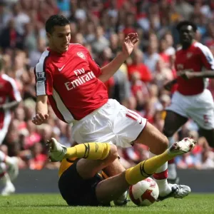 Robin van Persie (Arsenal) Paul Robinson (WBA)