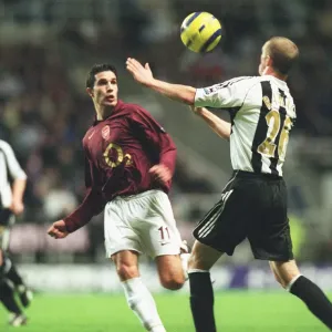 Robin van Persie (Arsenal) Peter Ramage (Newcastle United)