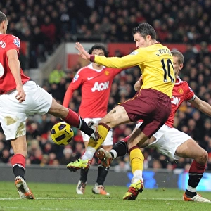 Robin van Persie (Arsenal) Rio Ferdinand (Man United). Manchester United 1: 0 Arsenal