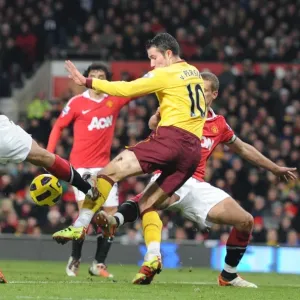 Robin van Persie (Arsenal) Rio Ferdinand (Man United). Manchester United 1: 0 Arsenal