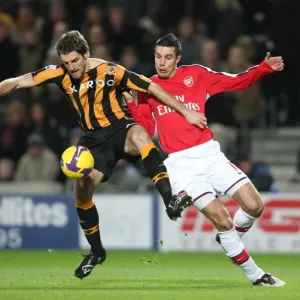 Robin van Persie (Arsenal) Sam Ricketts (Hull)
