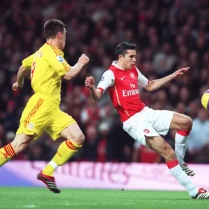 Robin van Persie (Arsenal) Steve Finnan (Liverpool)