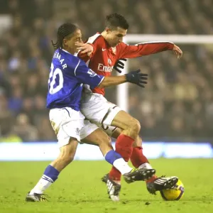 Robin van Persie (Arsenal) Steven Pienaar (Everton) Robin van Persie (Arsenal) Steven Pienaar (Everton)