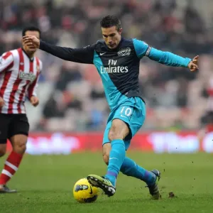Robin van Persie (Arsenal). Sunderland 1: 2 Arsenal. Barclays Premier League Robin van Persie (Arsenal). Sunderland 1: 2 Arsenal. Barclays Premier League