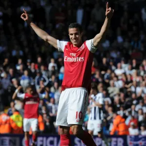 Robin van Persie Celebrates Arsenal's Win at West Bromwich Albion (2011-12) Robin van Persie Celebrates Arsenal's Win at West Bromwich Albion (2011-12)