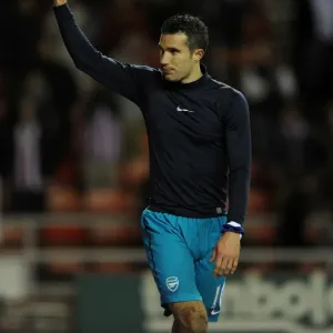 Robin van Persie Celebrates FA Cup Victory over Sunderland, 2012