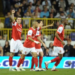 Robin van Persie celebrates scoring Arsenals 3rd goal. Tottenham Hotspur 3: 3 Arsenal