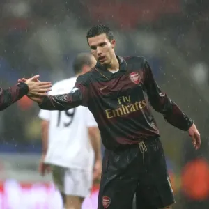 Robin van Persie and Cesc Fabregas (Arsenal) Robin van Persie and Cesc Fabregas (Arsenal)