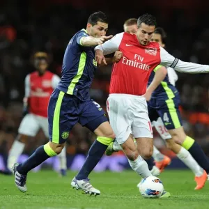 Robin van Persie Charges Past Wigan's Alcaraz: Arsenal vs Wigan Athletic, Premier League 2011-12