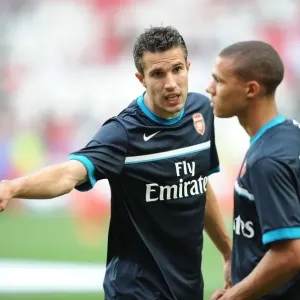 Robin van Persie and Kieran Gibbs of Arsenal in Action against Benfica, 2011-12 Pre-Season Friendly Robin van Persie and Kieran Gibbs of Arsenal in Action against Benfica, 2011-12 Pre-Season Friendly